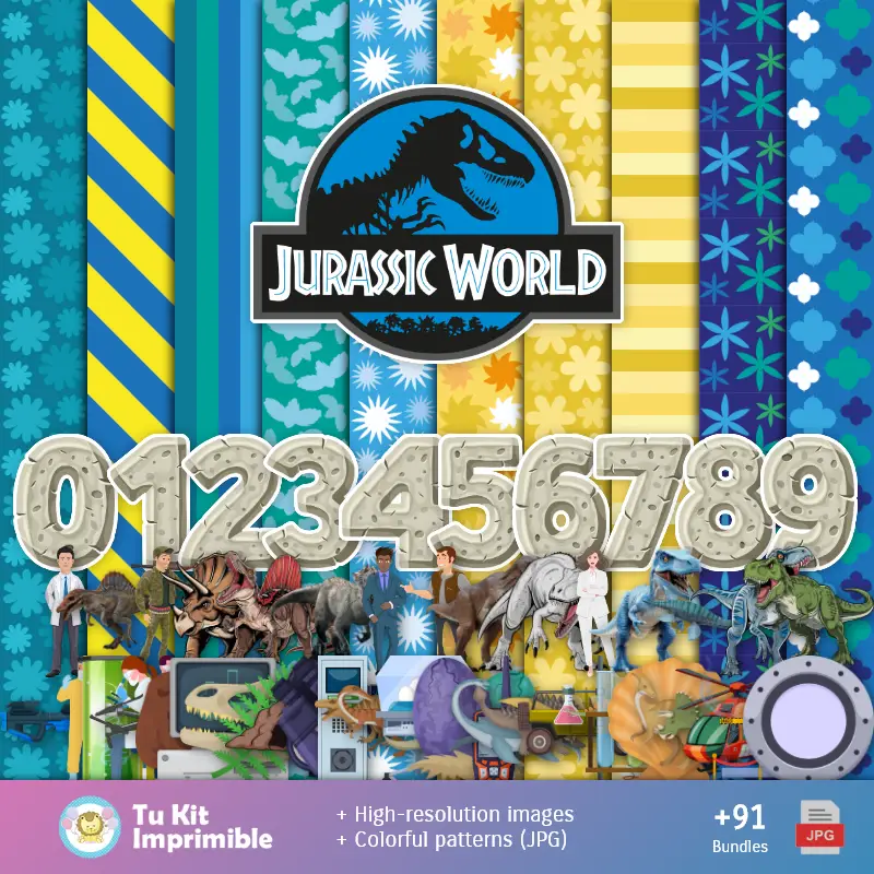 Fondos | Sfondi Jurassic World - Carte Decorative Digitali