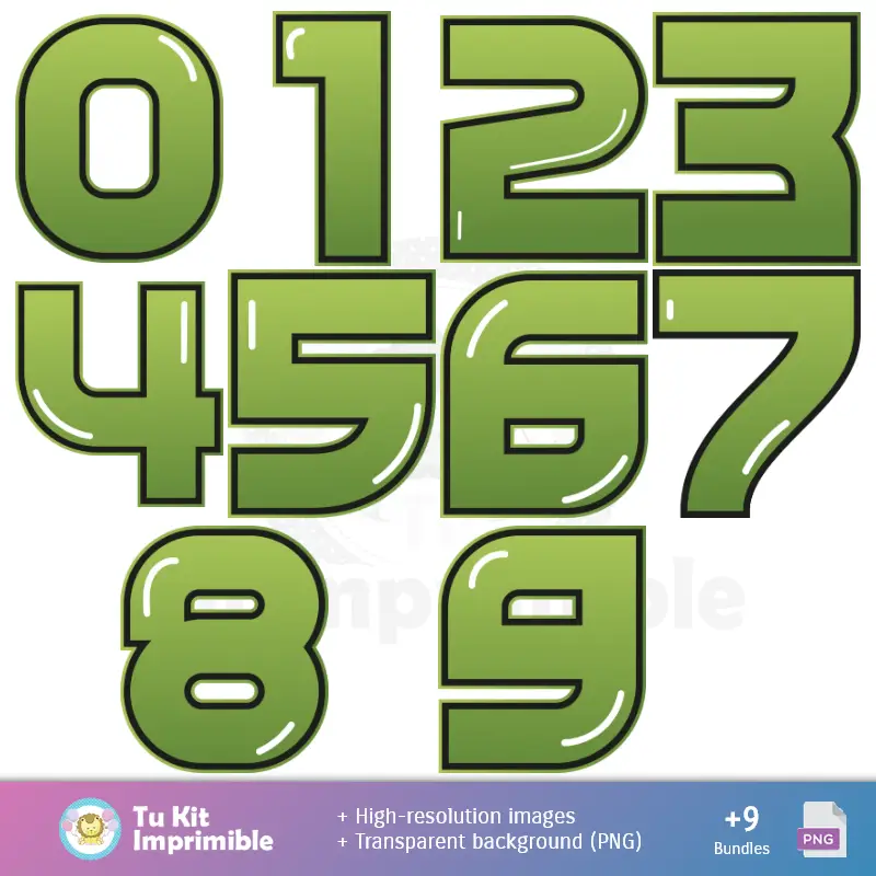 Números Temáticos | Modelli e texture mortali Kombat - Scrapbook e kit partito