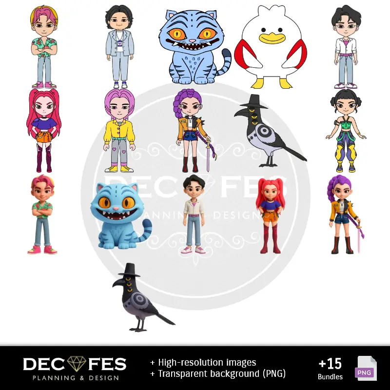 Personajes | KPOP Chasseur de Démon Scrapbook - Dessins faits à la main