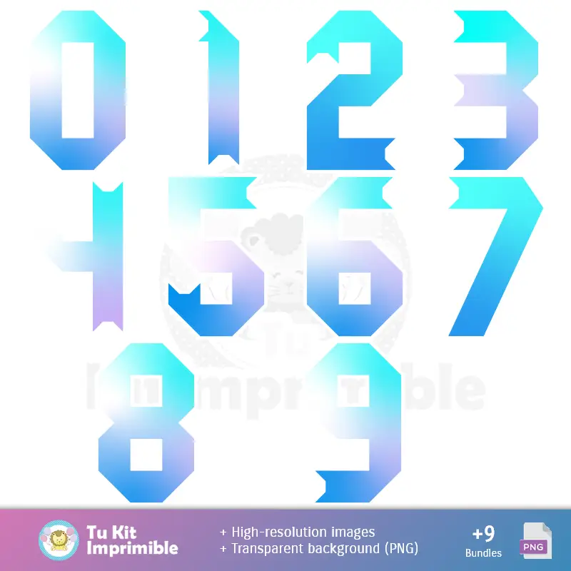 Números Temáticos | KPOP Demon Hunter patterns and textures - Scrapbook and Party kits