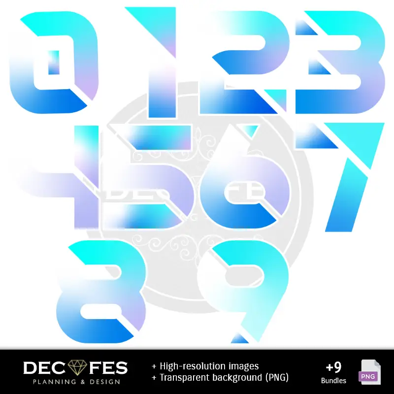 Números Temáticos | KPOP Digital Paper Demon Hunter - Stampabili per Scrapbook e fai da te