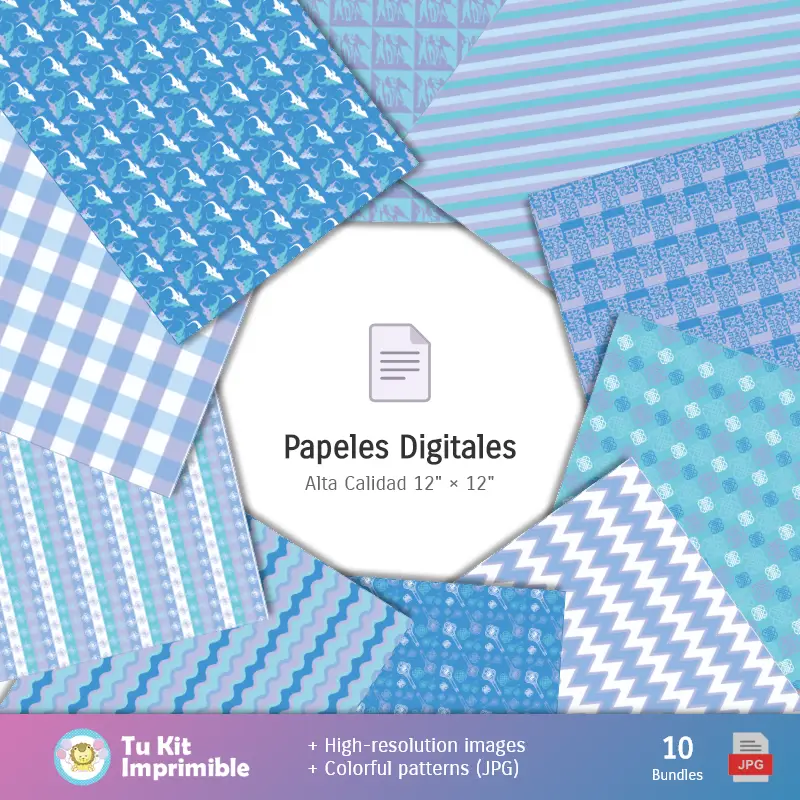 Collages | Padrões e Texturas KPOP Demon Hunter - Kits de Scrapbook e Festas