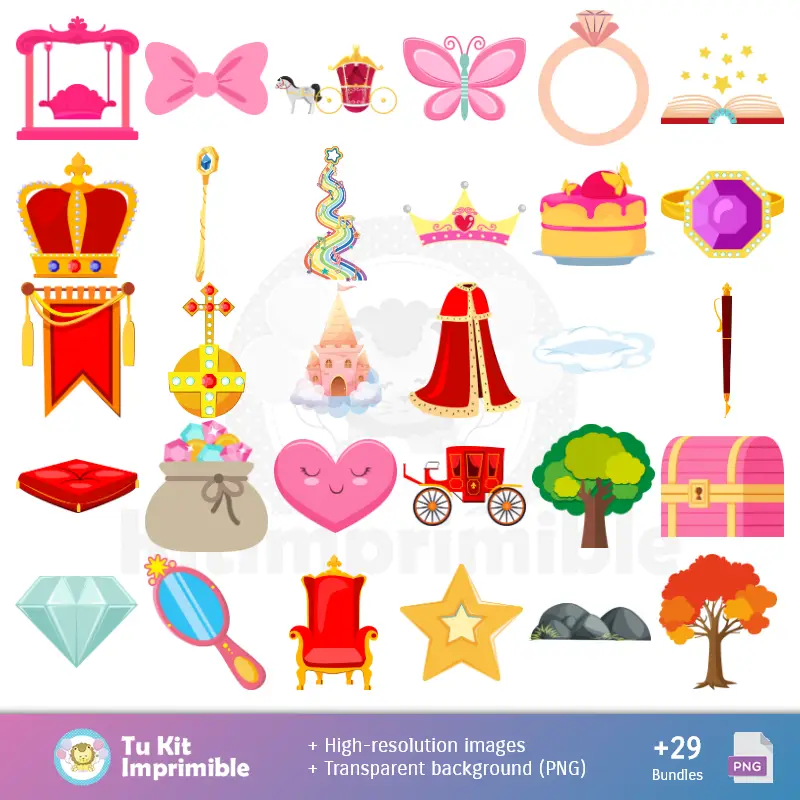 Accesorios | La Bella et la Bête - Papiers de décoration numérique