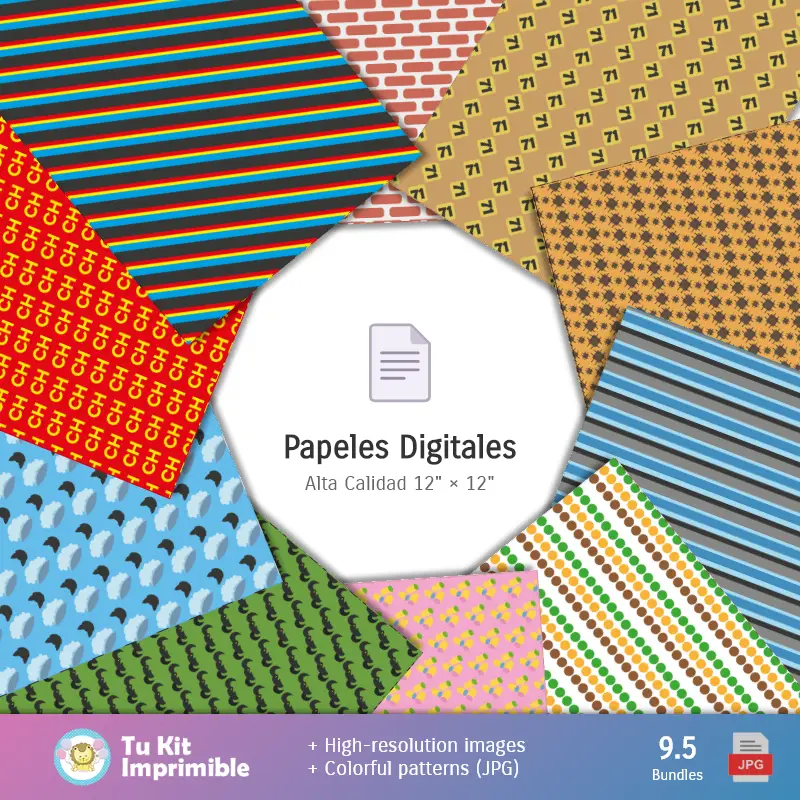 Accesorios | Padrões e Texturas O Chavo de 8 - Kits de Scrapbook e Festas