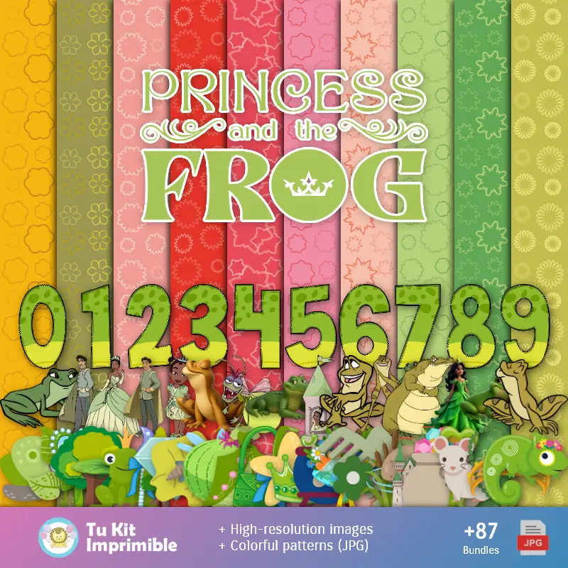La Princesse et la Sapo - Scrapbook et kits de fête