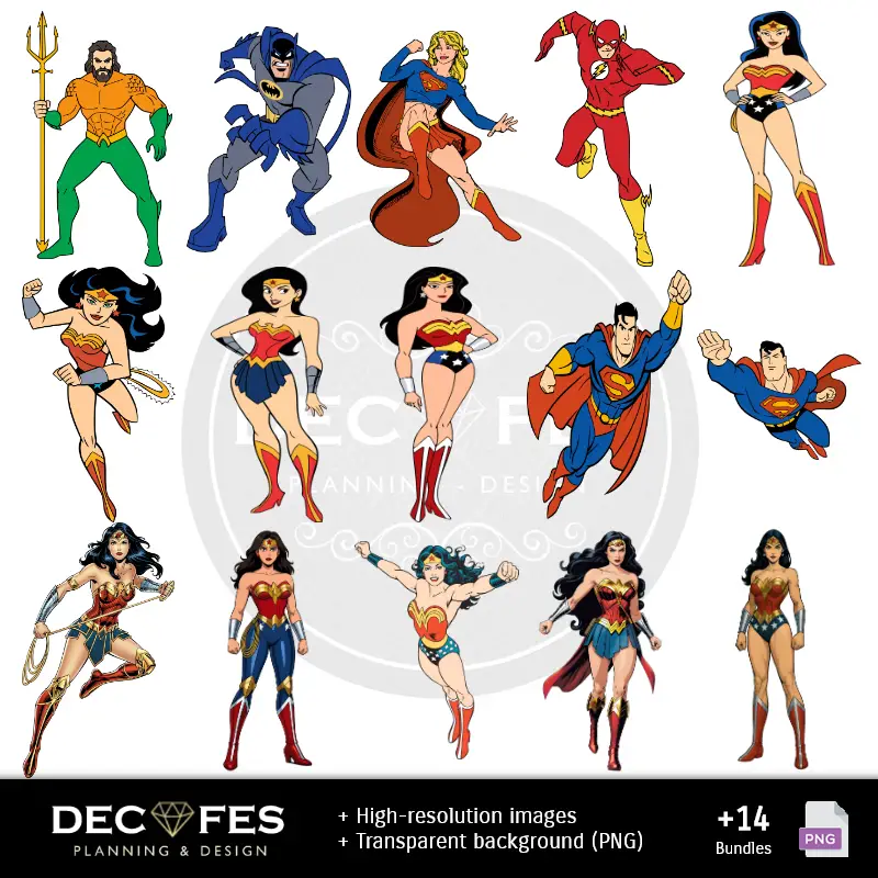 Personajes | Papel Digital Mulher Maravilha - Imprimíveis para Scrapbook e DIY