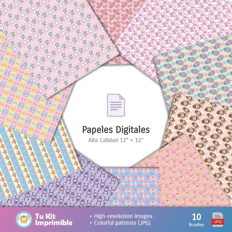 Collages | Labububu - Trousses de scrapbooks et parties