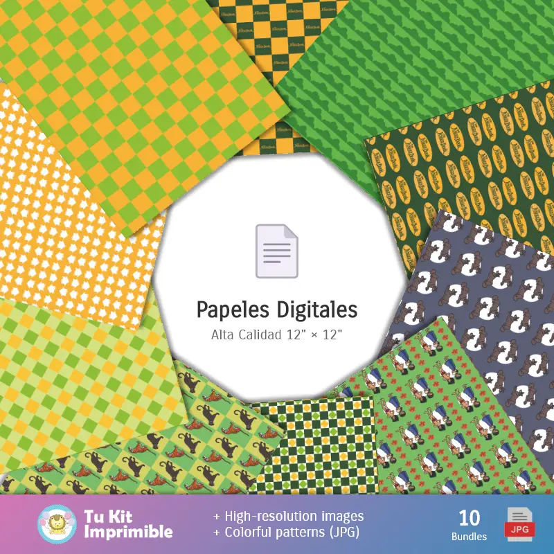 Fondos | Le Livre de la Forêt - Papiers numériques pour décoration