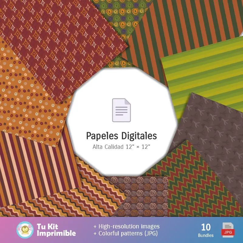 Collages | Le Roi Lion - Papiers numériques