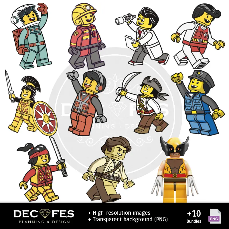 Papel Digital Lego - Imprimíveis para Scrapbook e DIY