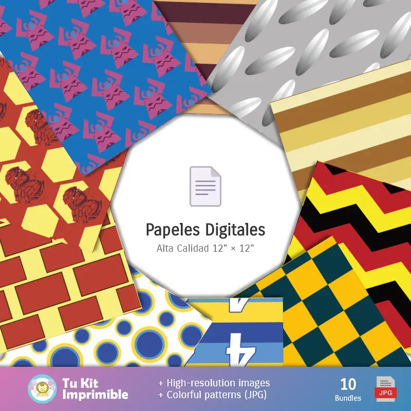 Collages | Les 4 fonds d'écran fantastiques - Papiers numériques