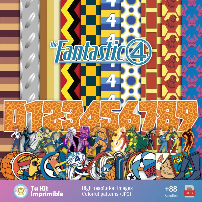 Números Temáticos | Les 4 fonds d'écran fantastiques - Papiers numériques