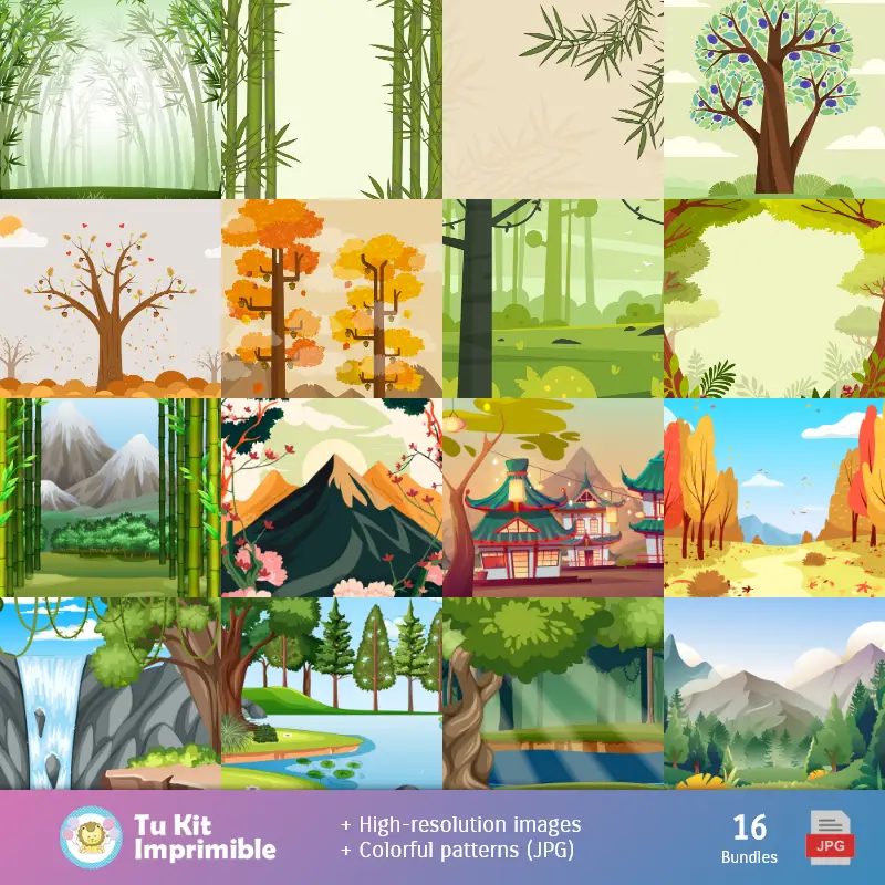 Les motifs et les textures d'Osita Panda - Scrapbook et Party Kits