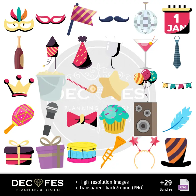 Accesorios | Livre numérique du Nouvel An - Imprimable pour Scrapbook et bricolage