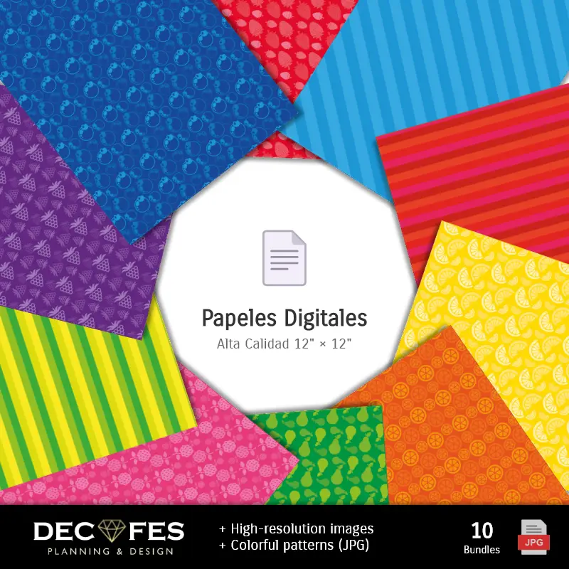 Accesorios | Papel Digital LOL Surprise - Imprimíveis para Scrapbook e DIY