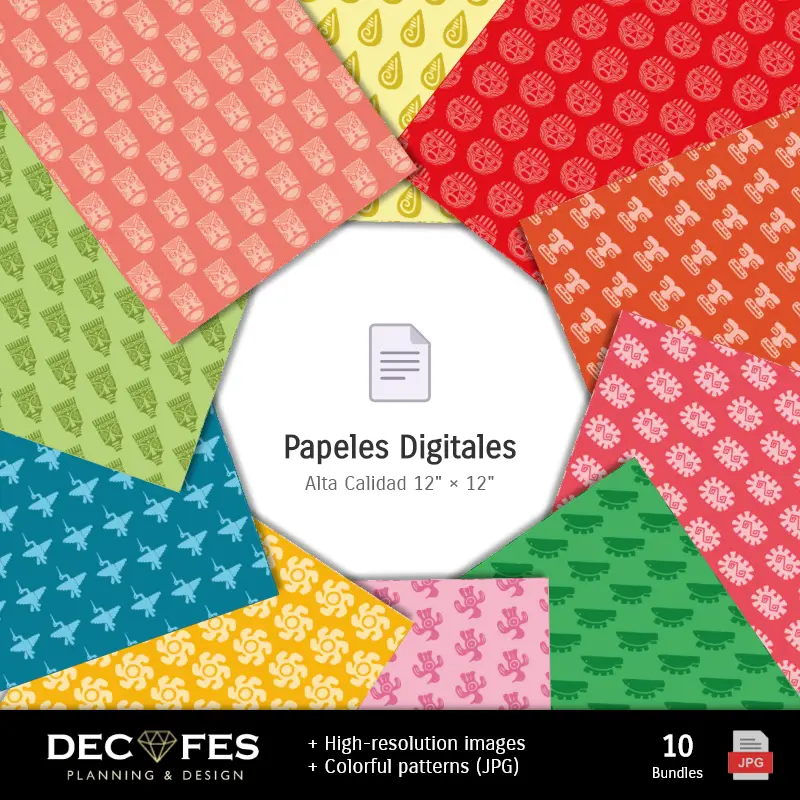 Collages | Papel Digital Madagascar - Imprimíveis para Scrapbook e DIY