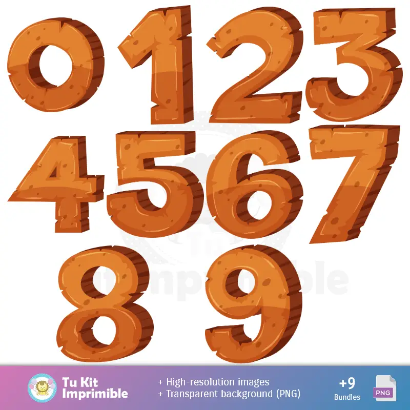 Números Temáticos | मेडागास्कर फंड - डिजिटल सजावट पेपर