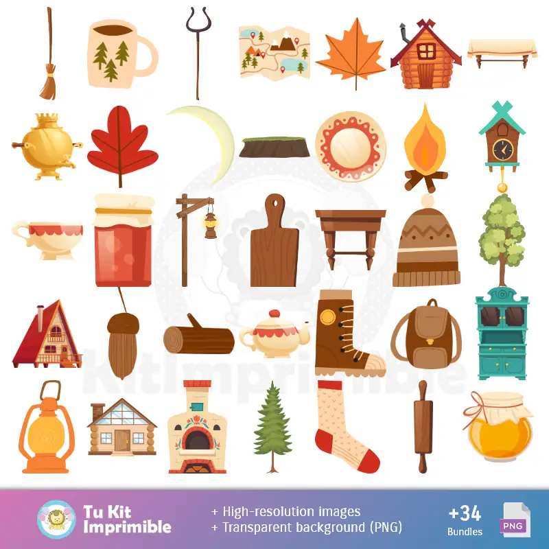 Accesorios | Padrões e Texturas Masha e Oso - Kits de Scrapbook e Festas