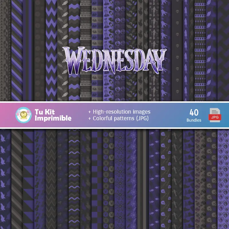 Merlina Digital Paper Set - Festivals und Scrapbooking