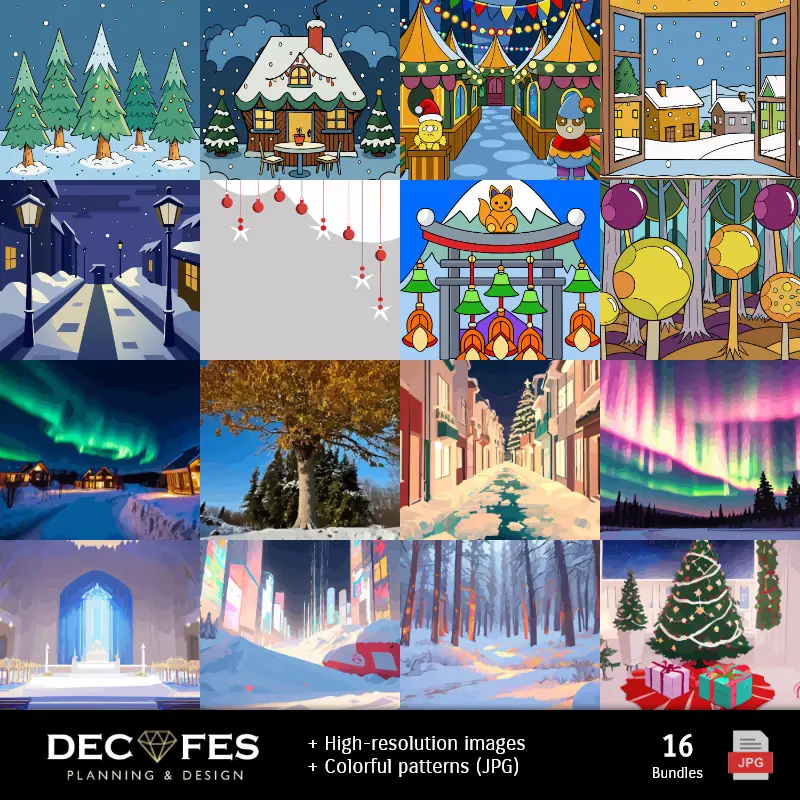 Papel Digital Feliz Natal - Imprimíveis para Scrapbook e DIY