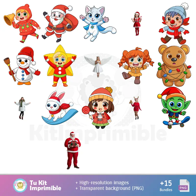 Accesorios | Frohe Weihnachten Muster und Texturen - Scrapbook und Party Kits