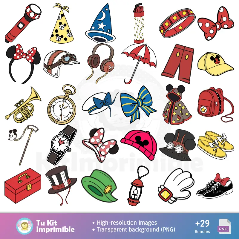 Accesorios | Carta da parati Topolino - Decorazione digitale