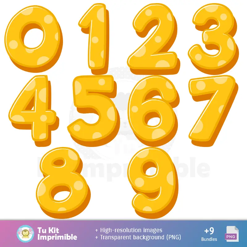 Números Temáticos | Fondi Minions - Carte Decorative Digitali