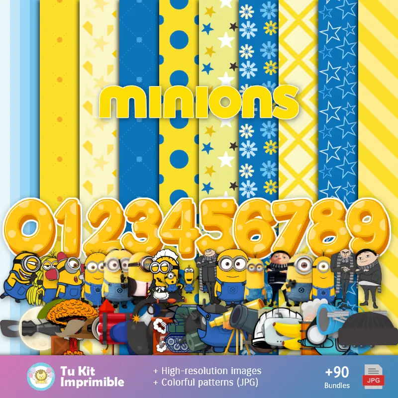 Minions Funds - Digital Decor Papers