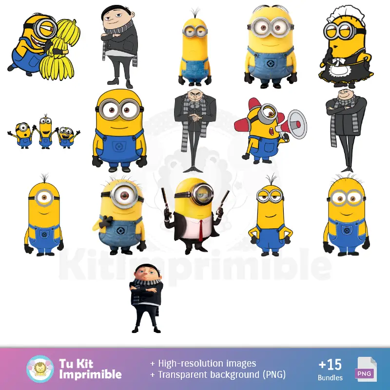 ミニオンファンド - デジタルデコレーションペーパー