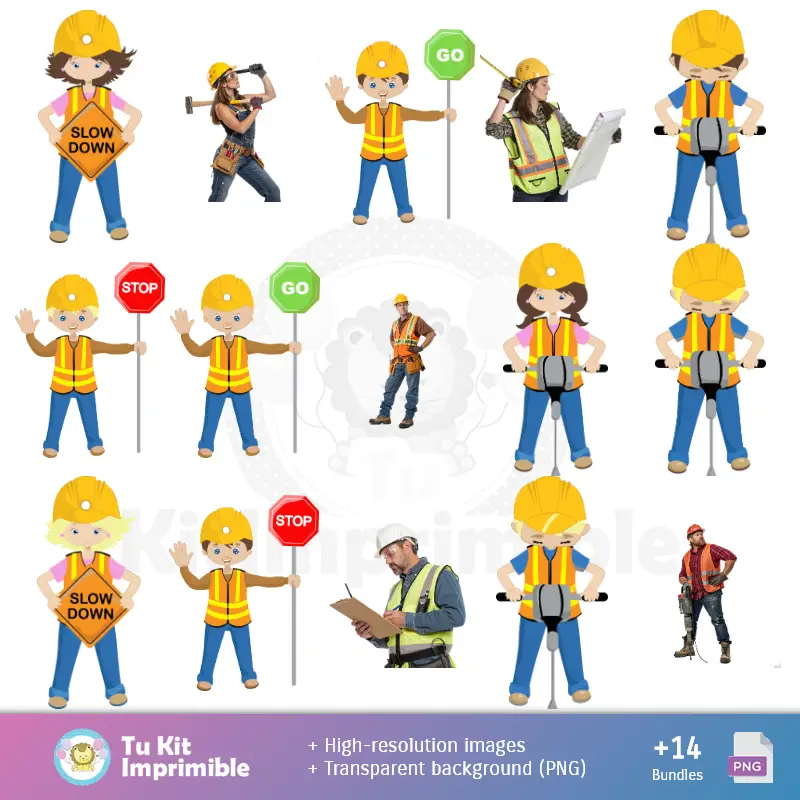 Personajes | Modèles de construction et textures - Scrapbook et kits de soirée