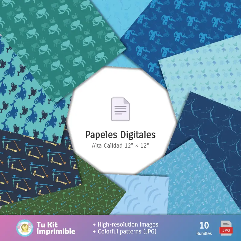 Personajes | Padrões e Texturas Avatar - Kits de Scrapbook e Festas