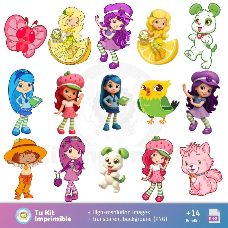 Accesorios | Padrões e Texturas Frutillita - Kits de Scrapbook e Festas