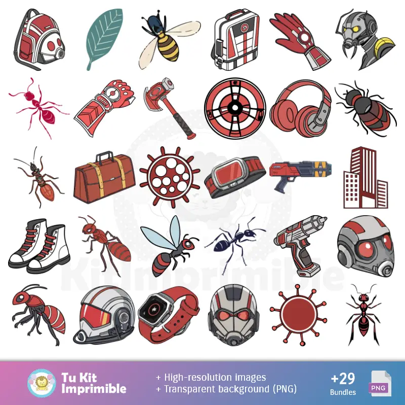 Fondos | Motifs et textures Ant-Man - Scrapbook et kits de soirée
