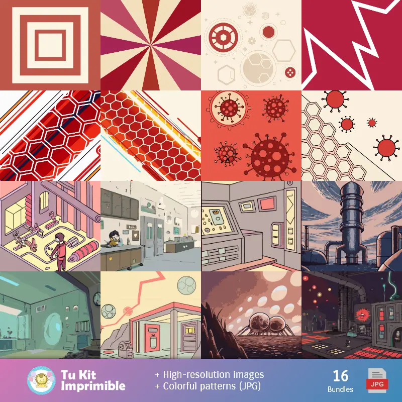 Números Temáticos | Motifs et textures Ant-Man - Scrapbook et kits de soirée