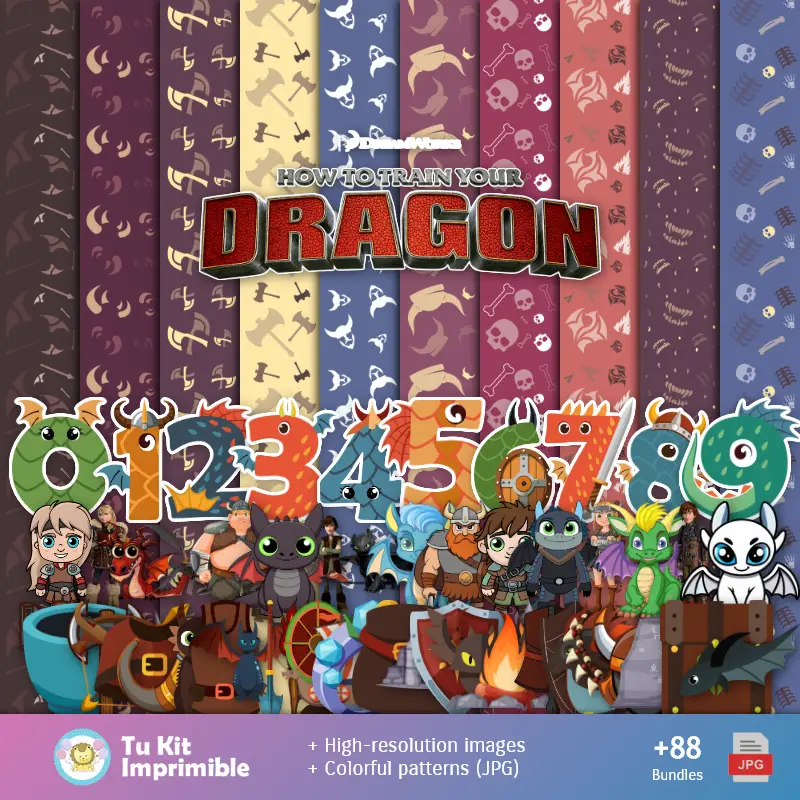 Fondos | Motifs et textures Comment former votre Dragon - Scrapbook et kits de fête