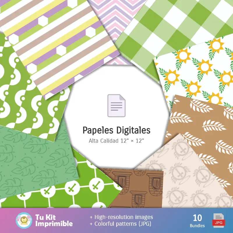 Collages | Motifs et textures d'Adam et Eve - Scrapbook et kits de soirée