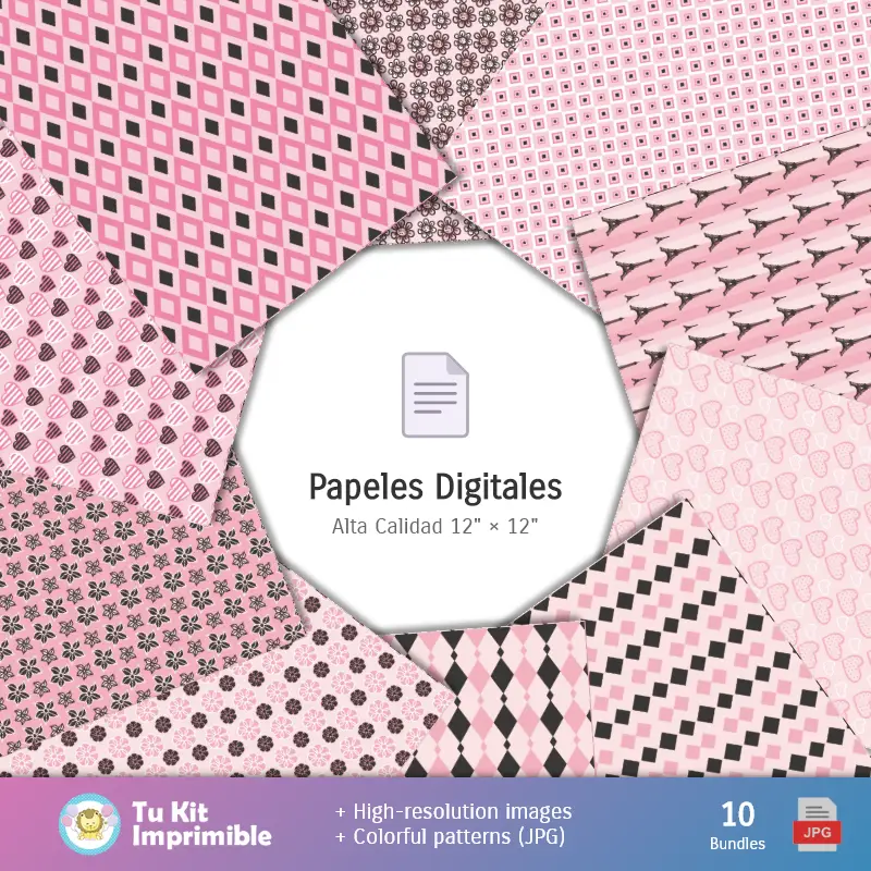 Collages | Motifs et textures de Paris - Scrapbook et kits pour fêtes