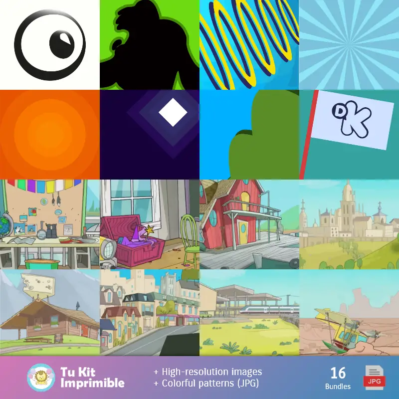 Números Temáticos | Motifs et textures Doki - Scrapbook et kits de fête