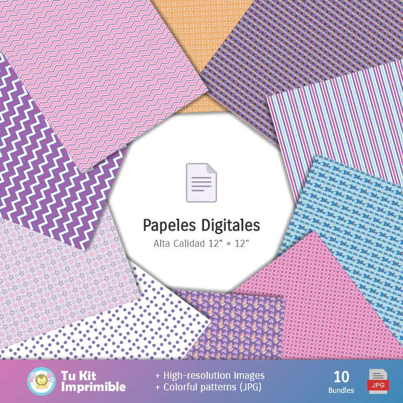 Collages | Motifs et textures Jouets de docteur - Scrapbook et kits de fête