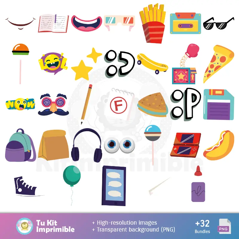 Accesorios | Motifs et textures Le monde incroyable de Gumball - Kits de scrapbooking et de fête