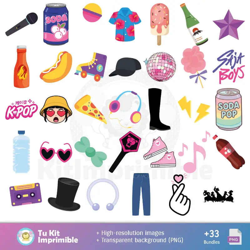 Accesorios | Motifs et textures Saja Boys - Kits de scrapbooking et de fête