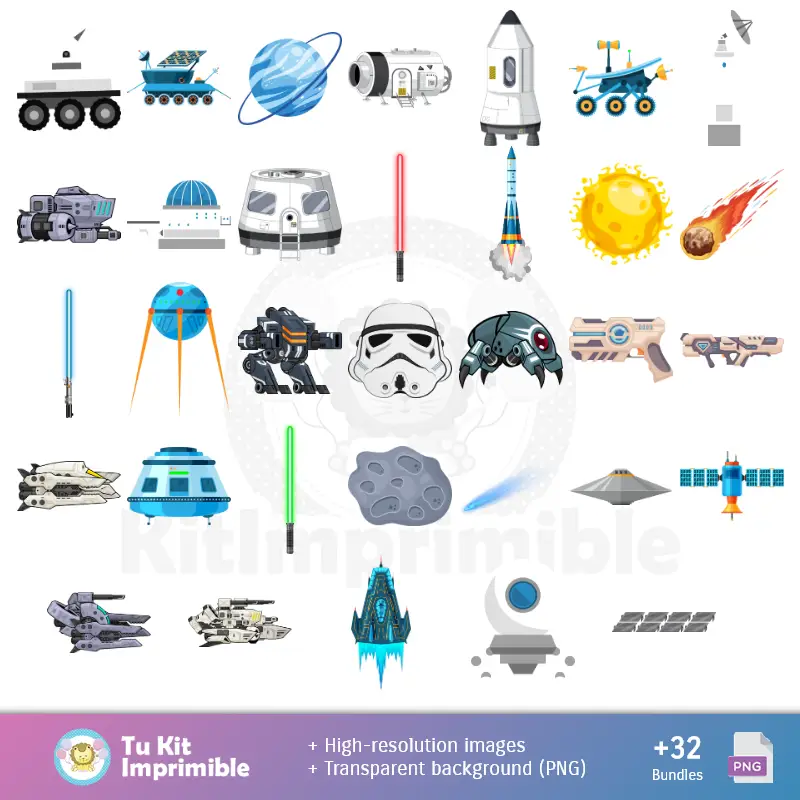 Accesorios | Motifs et textures Star Wars - Scrapbook et kits de fête
