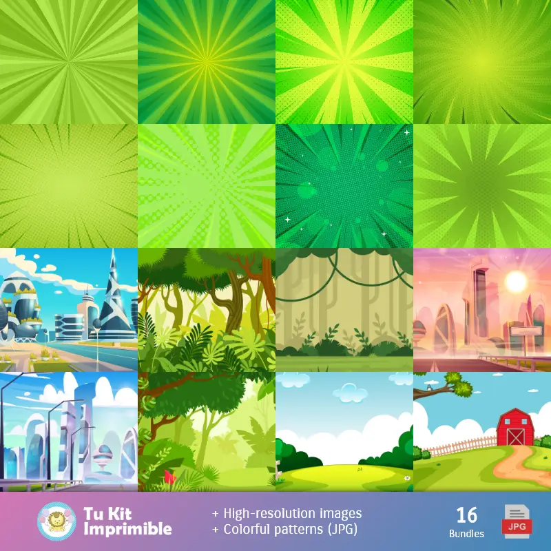 Fondos | Motifs et textures Zootopia - Scrapbook et kits de fête