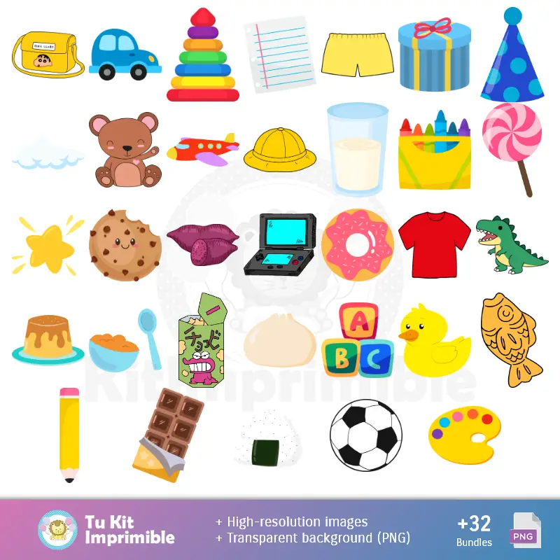 Accesorios | Motivi e texture di Crayon Shin-chan - Kit per scrapbooking e feste