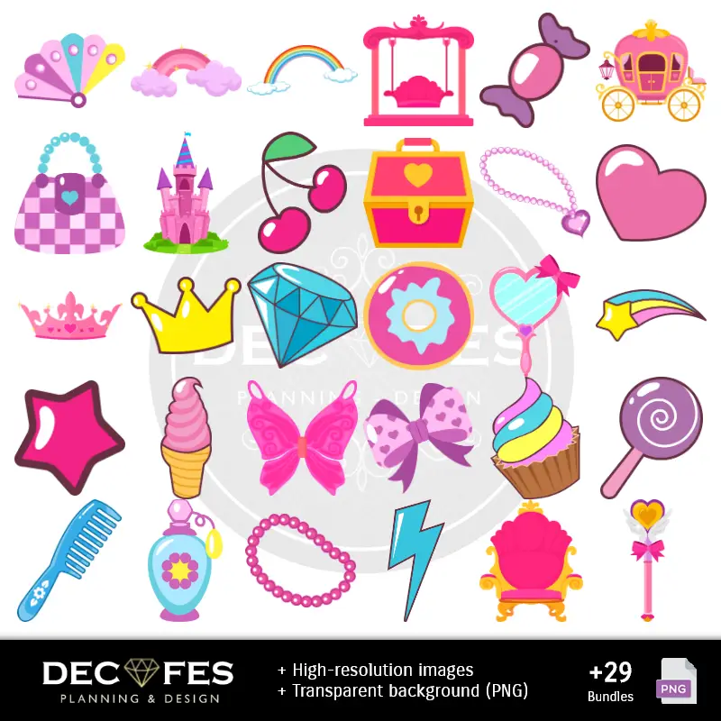 Accesorios | Papel Digital My Little Pony Equestria - Imprimíveis para Scrapbook e DIY