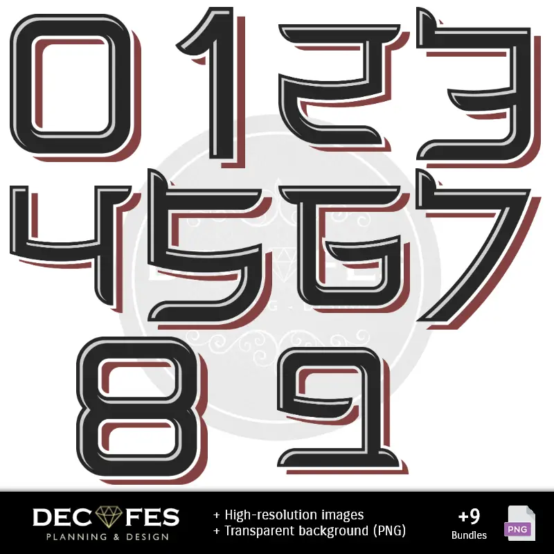 Números Temáticos | Naruto Digital Paper - Imprimable pour Scrapbook et bricolage