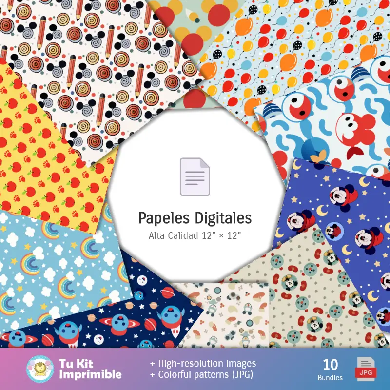 米奇鼠标图案和纹理 - 垃圾本和党章