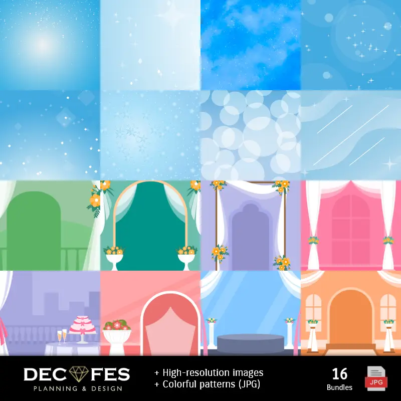 Números Temáticos | Papel Digital Aniversario 50 años - Imprimibles para Scrapbook y DIY