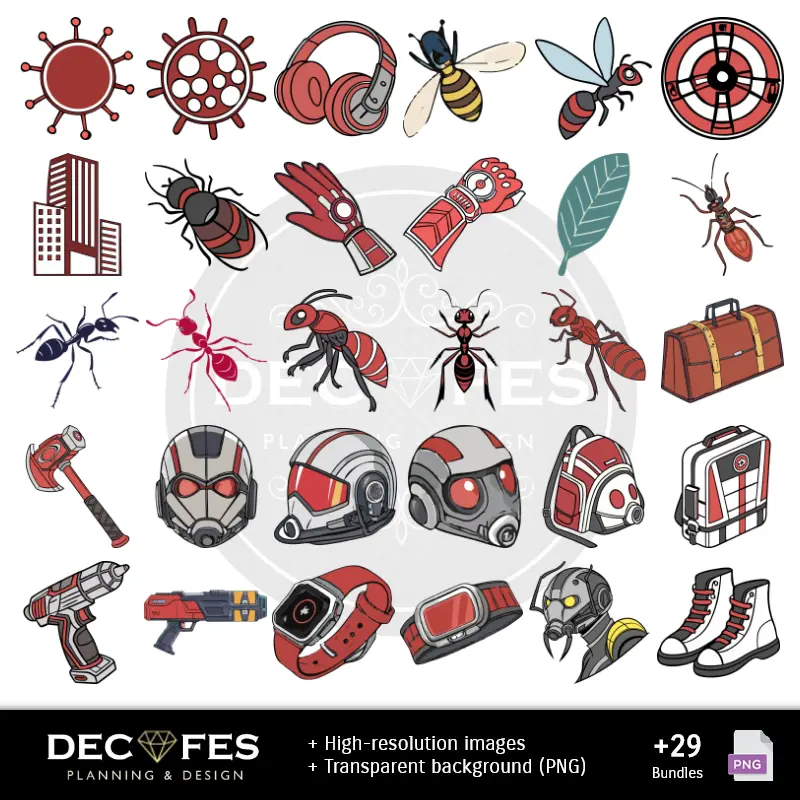 Accesorios | Papel Digital Ant-Man - Imprimibles para Scrapbook y DIY