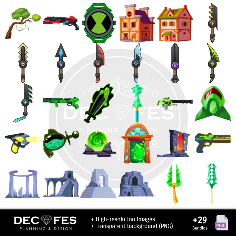 Accesorios | Papel Digital Ben 10 - Imprimibles para Scrapbook y DIY